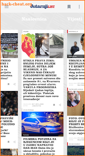 Jutarnji list screenshot