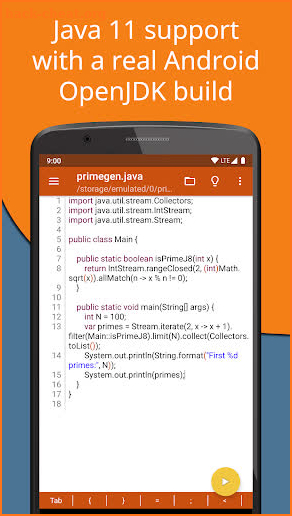 Jvdroid Pro - IDE for Java screenshot