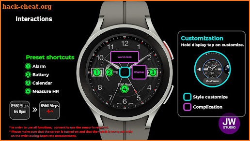 JW091 jwstudio watchface screenshot