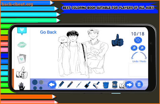 K-pop Coloring game bts screenshot