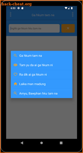 Kachin Dictionary App screenshot