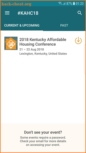 KAHC Conference App screenshot