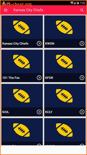 Kansas City Chiefs Radio App screenshot