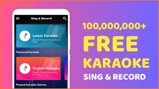 Karaoke Sing & Record - Sing All Free Karaoke screenshot