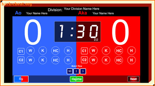 Karate Scoreboard Kumite TP screenshot