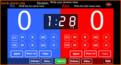 Karate Scoreboard Kumite TP screenshot