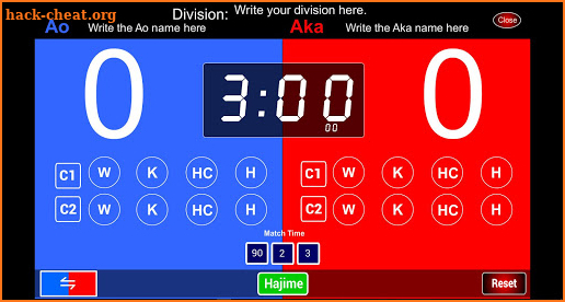 Karate Scoreboard Kumite TP screenshot