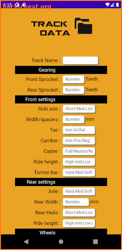 KARTA - Karting tool kit app screenshot