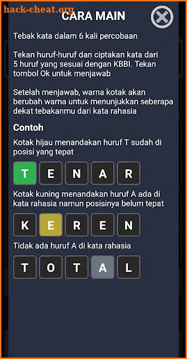 Katla Wordle Indonesia screenshot