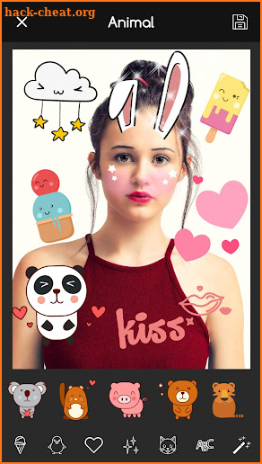 Kawaii Photo Editor: Deco Cute Stickers Filters screenshot