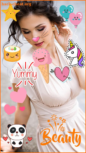 Kawaii Photo Editor Stickers - Cute Pic Editing screenshot