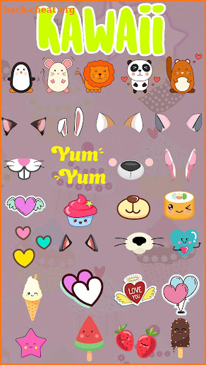 Kawaii Photo Editor Stickers - Cute Pic Editing screenshot