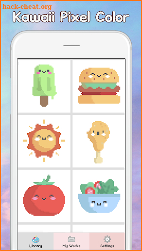 Kawaii Pixel - Color by Number screenshot