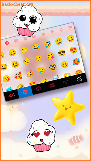 Kawaii Teddy Keyboard Background screenshot