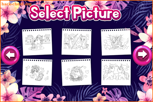 Kawaii Unicorn Coloring Pages Art Game screenshot