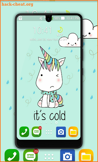 Kawaii Unicorn Wallpaper screenshot