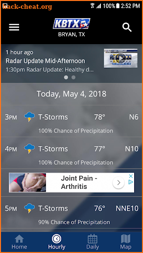 KBTX PinPoint Weather screenshot