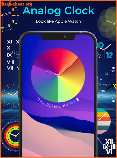 Kclock: Clock Live Wallpaper iOS 14 - Watch OS 7 screenshot