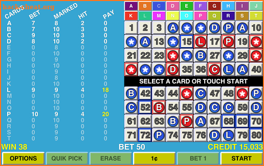 Keno 20 MultiCard Vegas Casino screenshot