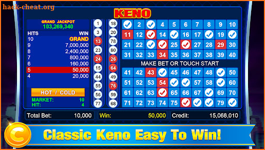 Keno - Classic Vegas Keno Game screenshot