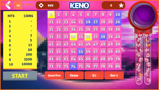 Keno Cleopatra screenshot