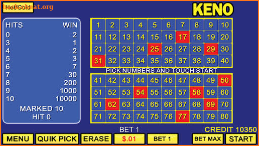 Keno Games OFFLINE FREE - Vegas Casino screenshot