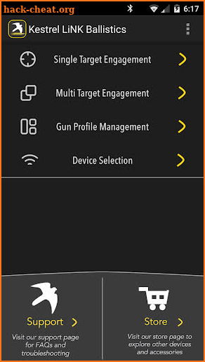 Kestrel LiNK® Ballistics screenshot