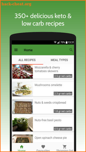 Keto Diet: Keto & Low Carb Recipes screenshot