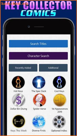 Key Collector Comics Database & Price Guide App screenshot