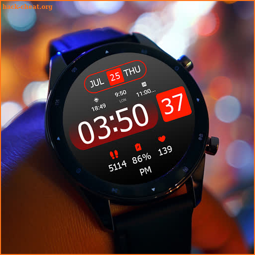 Key WF30 Digital Watch Face screenshot