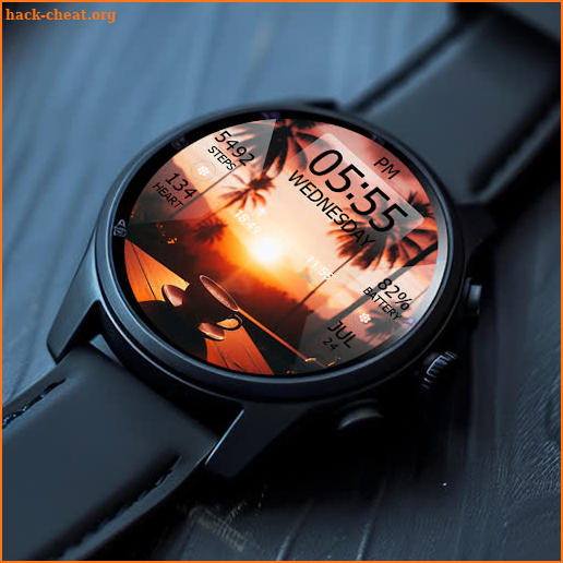 Key WF38 Coffee Sunset Watch screenshot