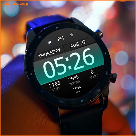 Key WF40 Digital Watch Face screenshot