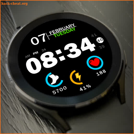 Key019 Digital Watch Face screenshot