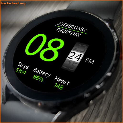 Key020 Digital Watch Face screenshot