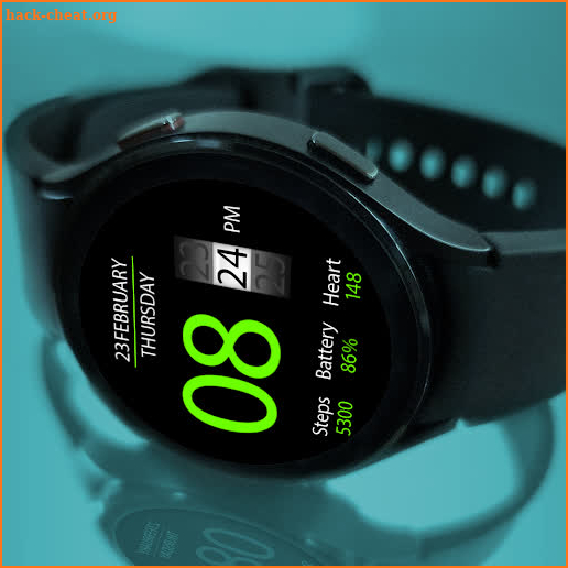 Key020 Digital Watch Face screenshot