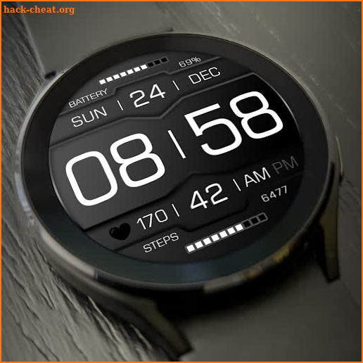 Key118 Digital Watch Face screenshot