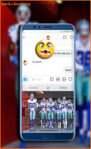 keyboard for Dallas Cowboys fans screenshot