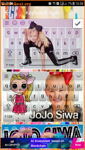 keyboard for Jojo Siwa 2018 screenshot