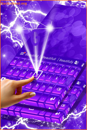 Keyboard Purple Glow screenshot