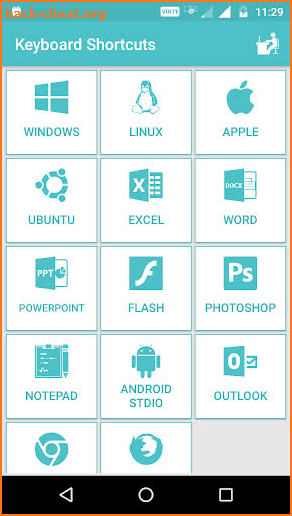 Keyboard Shortcuts screenshot