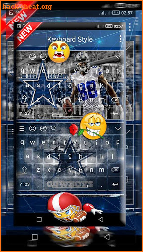 keyboard Theme FOR Dallas Cow"boyS screenshot