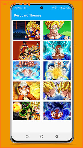 Keyboard Theme For Dragon Ball Z screenshot