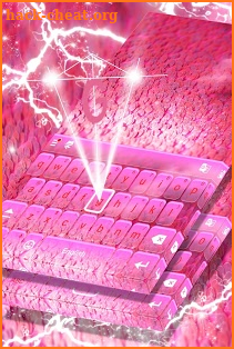 Keyboard Themes Pink Glitter screenshot