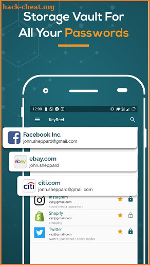 KeyReel Free Password Manager & Vault screenshot