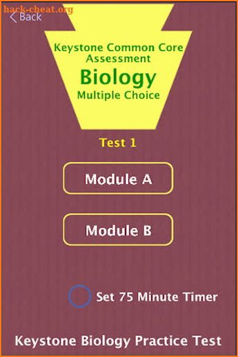 Keystone Bio Practice Test II screenshot