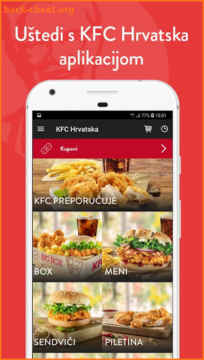 KFC Hrvatska - Dostava Hrane screenshot