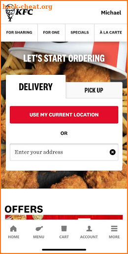 KFC Trinidad and Tobago screenshot