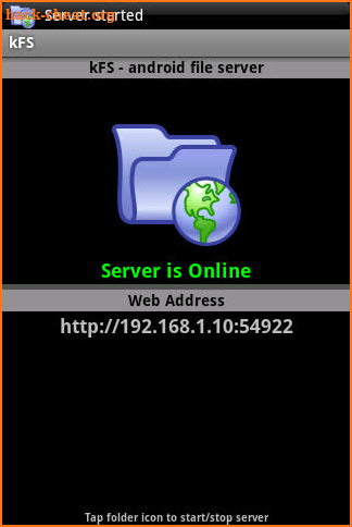 kFS - Android File Server screenshot