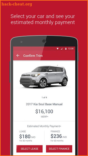 Kia Motors Finance screenshot