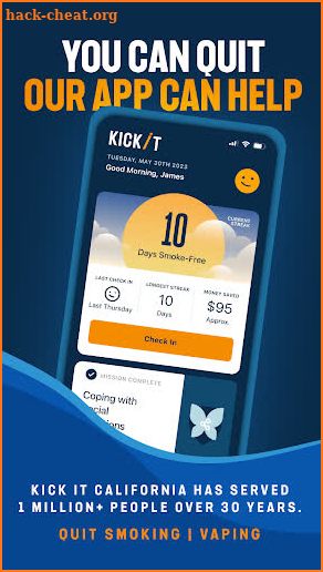 Kick It: Quit Smoking | Vaping screenshot